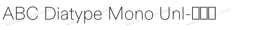 ABC Diatype Mono Unl字体转换